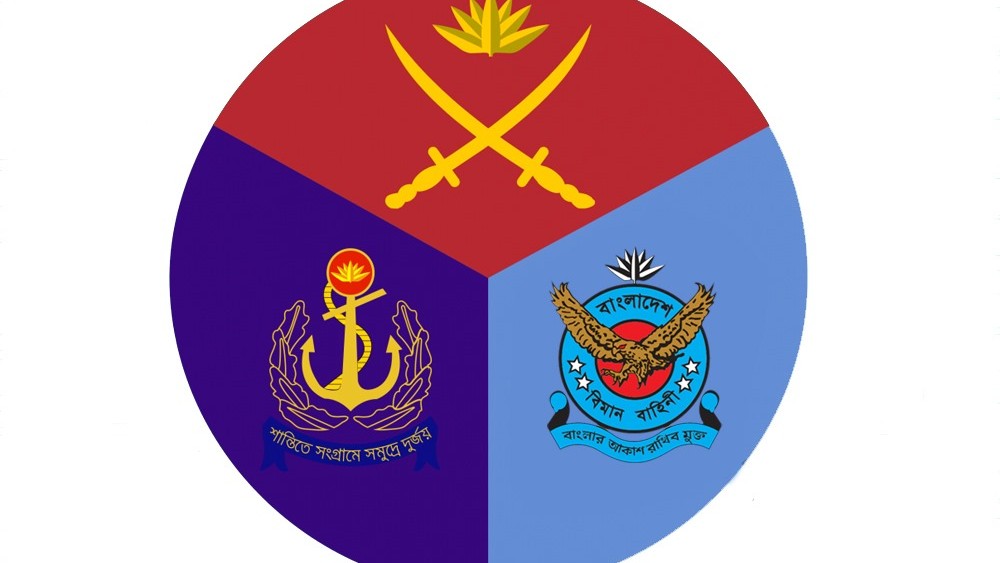 সশস্ত্র বাহিনীর আট স্থাপনার নাম পরিবর্তন