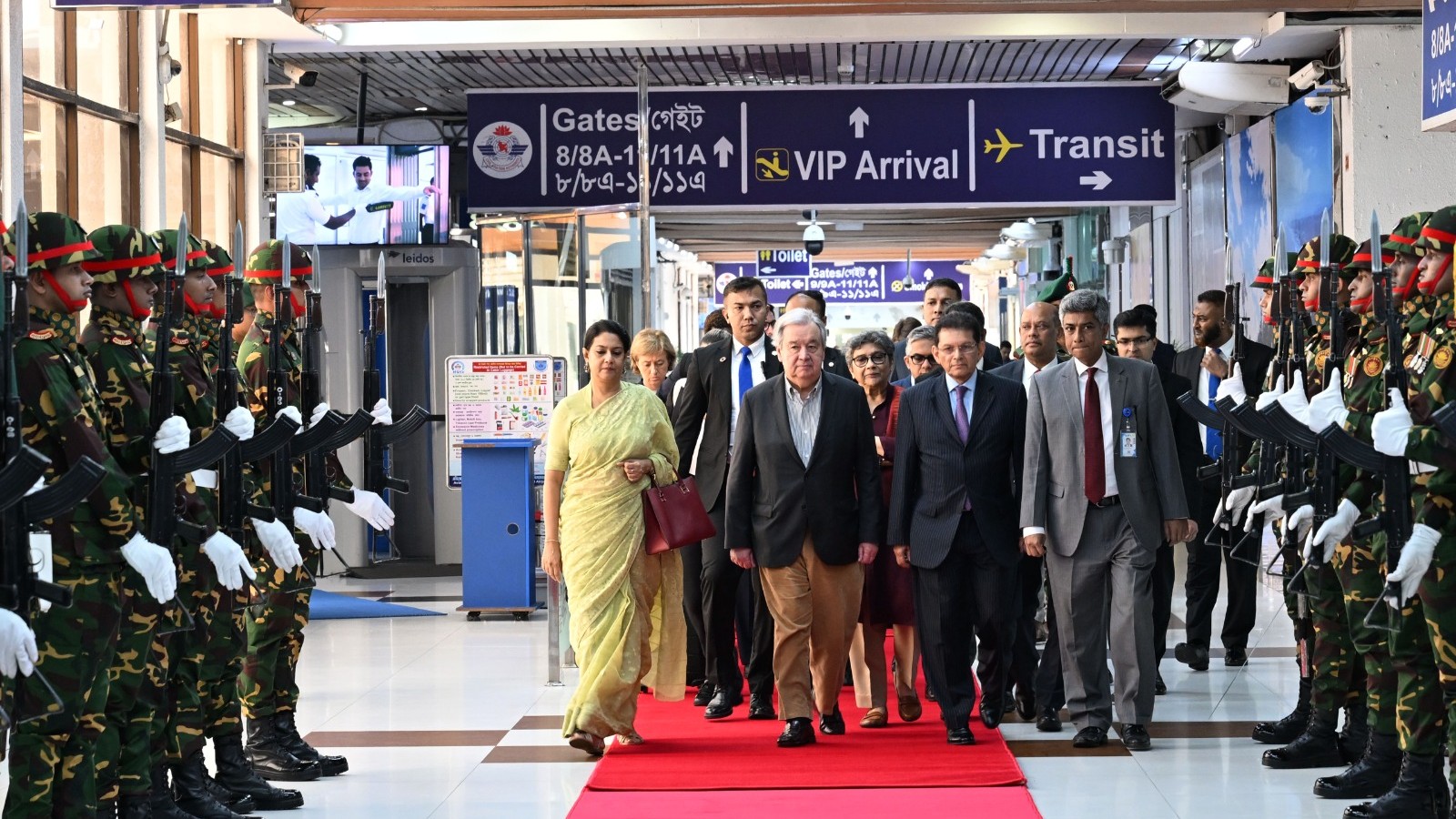 চারদিনের সফর শেষে ঢাকা ছাড়লেন গুতেরেস