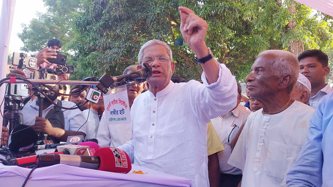 তাড়াতাড়ি নির্বাচন দেন প্রধান উপদেষ্টাকে মির্জা ফখরুল