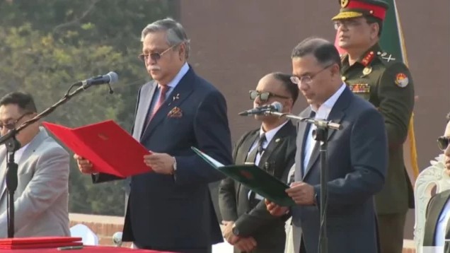 প্রধানমন্ত্রী হলেন তারেক রহমান