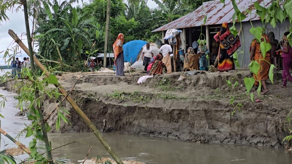 ২ সপ্তাহে কু‌ড়িগ্রামের তিস্তায় বিলীন ২৫ বসতবাড়ি