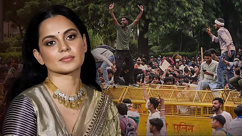বিতর্কিত মন্তব্যে বিক্ষোভের মুখে কঙ্গনা