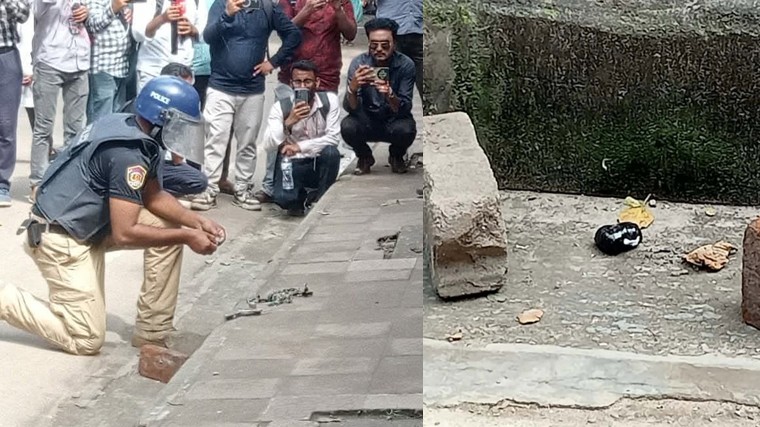 ঢাকা আলিয়া মাদ্রাসার হলের পাশ থেকে ককটেল উদ্ধার