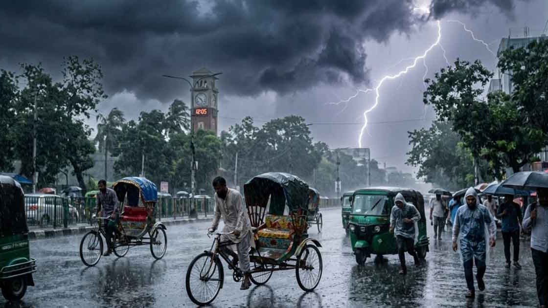 দুপুরের মধ্যে ঢাকায় বজ্রসহ বৃষ্টির আভাস