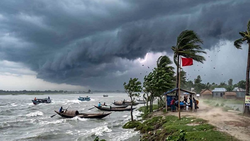 ৭ অঞ্চলে ৬০ কিমি বেগে ঝড়ের আশঙ্কা