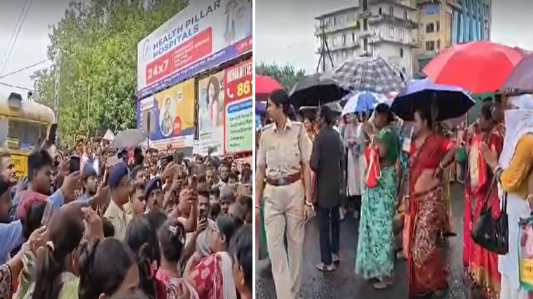 প্রতিশ্রুতির টাকা না পেয়ে পশ্চিমবঙ্গে নারীদের সরকারবিরোধী বিক্ষোভ