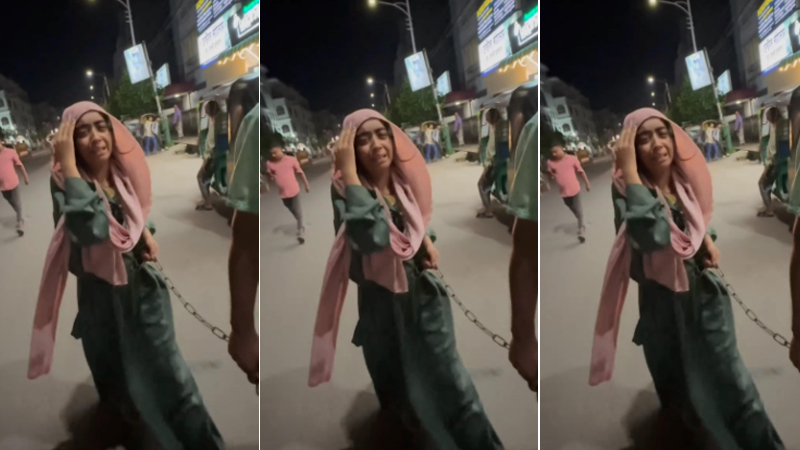 চুরির অভিযোগে কিশোরীর কোমরে শিকল, টেনে নেয়ার ভিডিও ছড়িয়ে পড়েছে