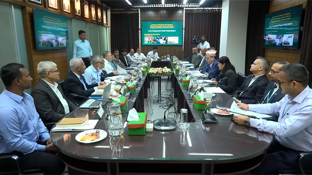 নেপাল নির্বাচন কমিশনের প্রতিনিধি দলের সঙ্গে ইসির বৈঠক