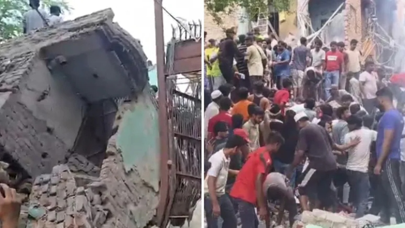 দিল্লিতে আবারও পাঁচতলা ভবন ধস