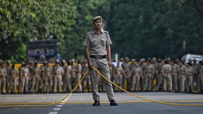 ইন্ডিয়া জোটের মিছিল ঘিরে দিল্লিতে কড়া নিরাপত্তা, ৬ মেট্রো স্টেশন বন্ধ